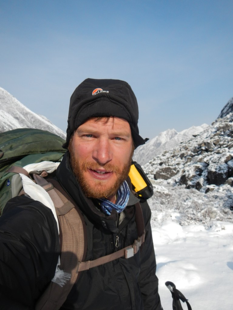 Tired after crossing the Lumbha Sumba pass and sleeping in the primitive Yak Herders tent, but good to go.