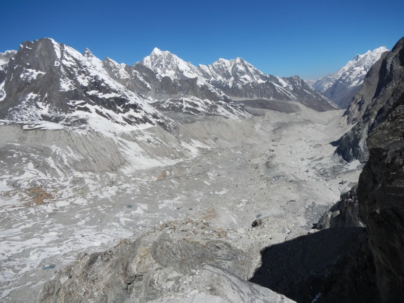 The second glacier that I had to negotiate once I had crossed the Tashi Labsta Pass (5760m) as I made my way to the town of Na Goan.  It took 10 hours of hard walking and route finding to get there.