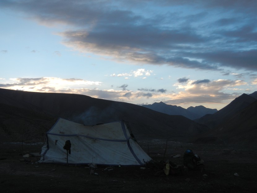 A yak herders tent  just over the pass into Lower Dolpa.  I stayed over night here, it beat sleeping in my small cold tent.