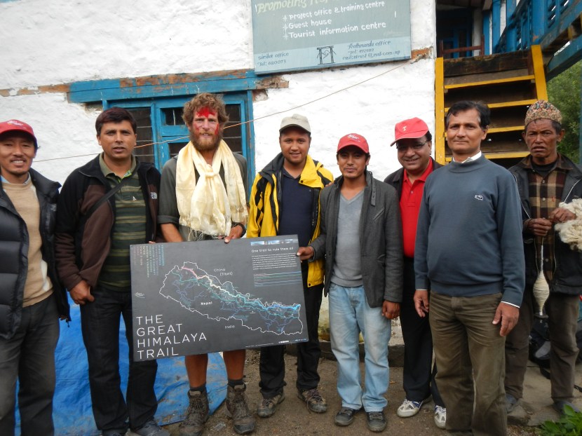 A warm welcome by the GHT Development Programme team in Simikot.